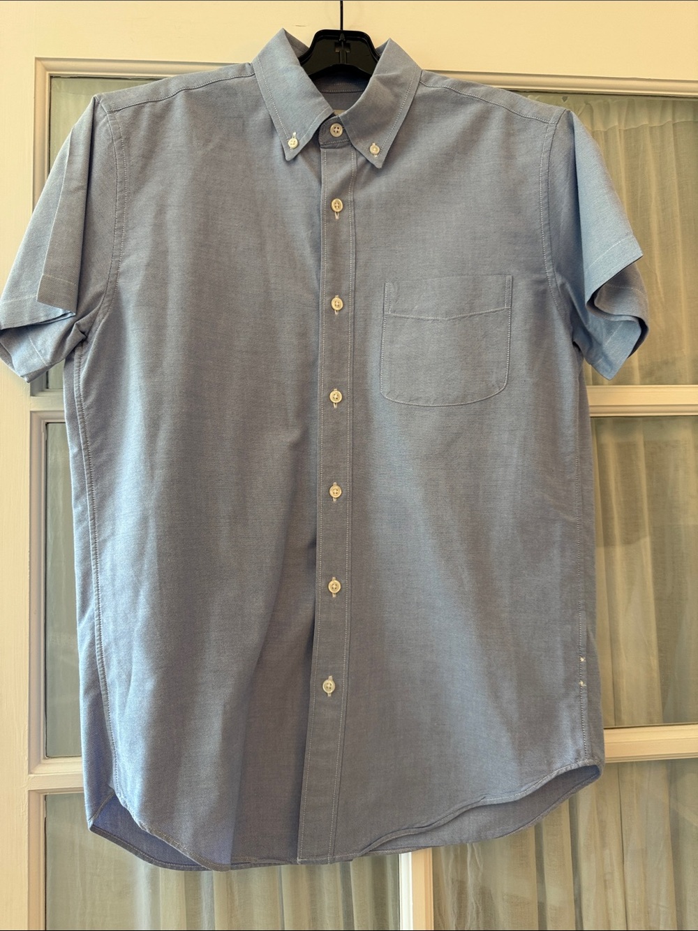 J. Crew Light Blue Short-Sleeve Button-Down Shirt